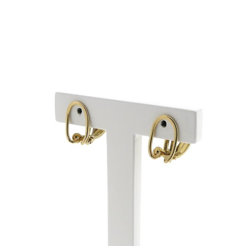 Image 4 of Gold vintage fantasy clip-on earrings