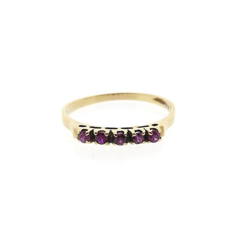 Image 3 of Gold Ring with Ruby