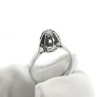 Image 5 of White gold solitaire ring with diamond; 0.16 ct.