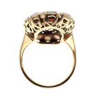 Image 4 of 18 ct. Gold antique ring with opal and red coral