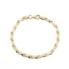 Image 1 of Two-tone gold fantasy link bracelet | 17 cm