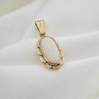 Image 4 of Gold pendant with white opal | Vintage
