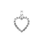 Image 8 of White gold heart pendant with diamonds | 0.36 ct.
