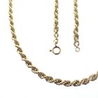 Image 1 of Gold long twisted link chain