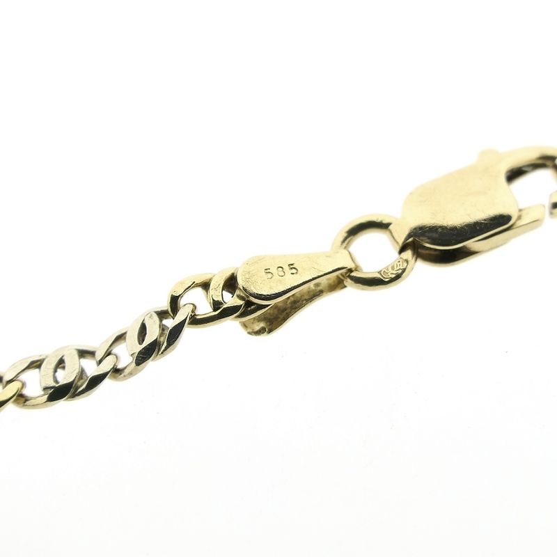 Image 5 of Two-tone gold navy link bracelet