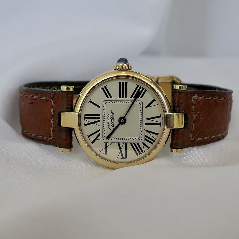 Image 14 of Cartier Vermeil; Ladies watch
