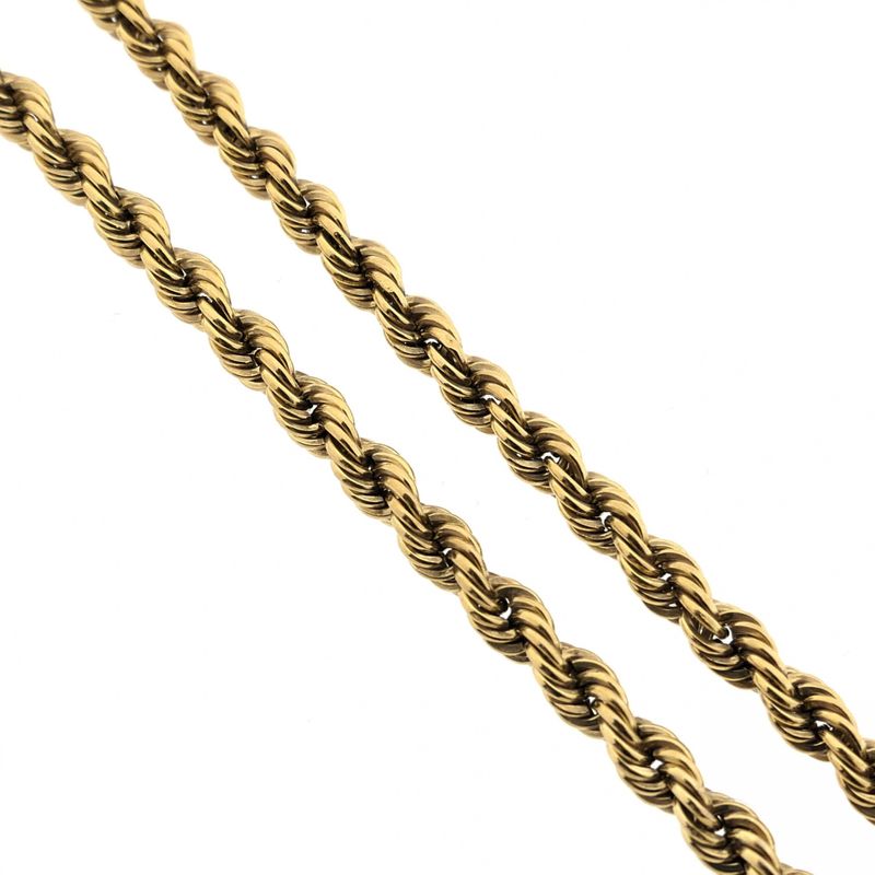 Image 5 of Gold twisted link chain