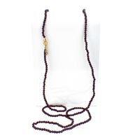 Antique garnet necklace/saucer with gold clasp