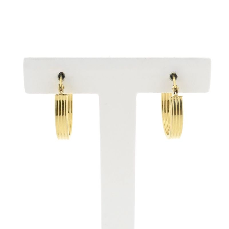 Image 1 of Gold earrings | Ø 18.0 mm