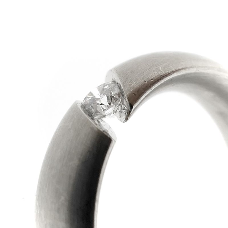 Image 5 of Niessing white gold Narcissus ring set with diamond
