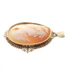 Image 10 of Vintage gold pendant with cameo