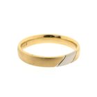 Image 6 of Matted two-tone gold ring
