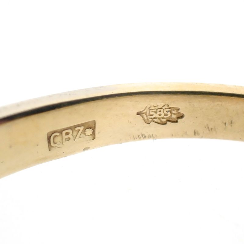 Image 7 of Two-tone gold ring with diamond | 0.03 ct.