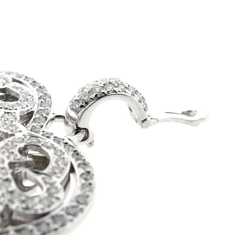 Image 5 of White gold heart pendant with diamonds; 0.815 ct.