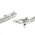 Image 6 of White gold herringbone link bracelet with 0.51 ct. diamonds | 19.0 cm
