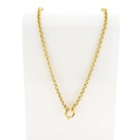 Gold jasseron link chain