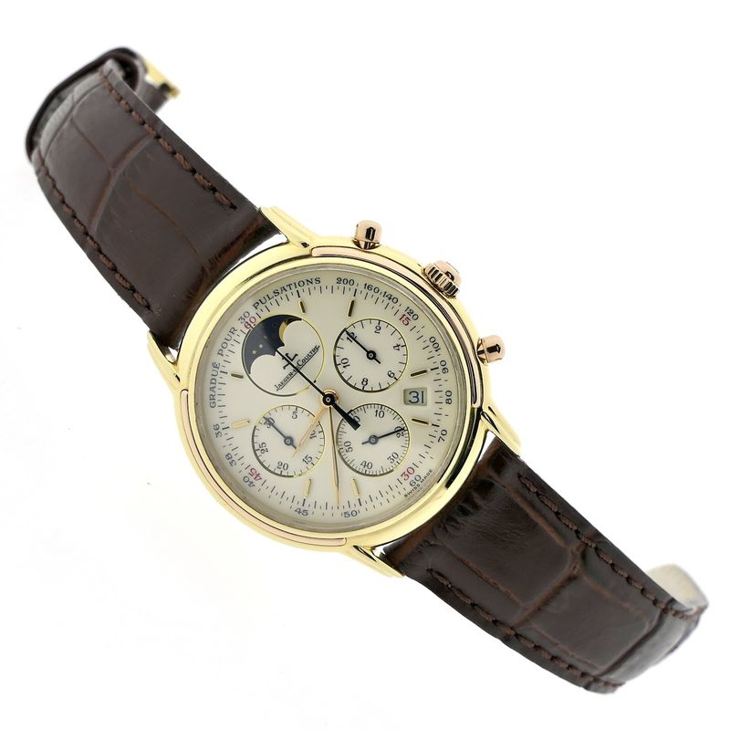 Image 5 of Jaeger-LeCoultre Odysseus 165.7.3; 18k gold chronograph watch with moon phase