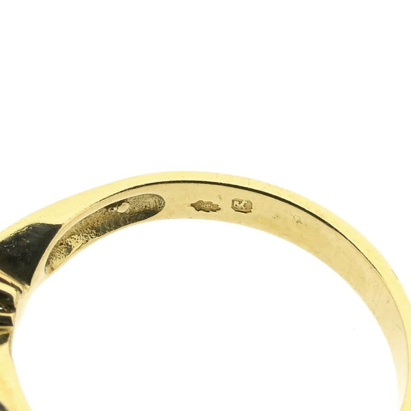 Image 7 of Gold (wedding) ring with diamond; 0.25 ct.