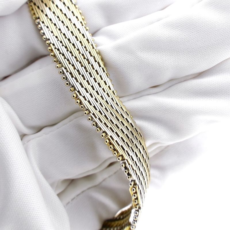 Image 7 of Two-tone gold fantasy link bracelet