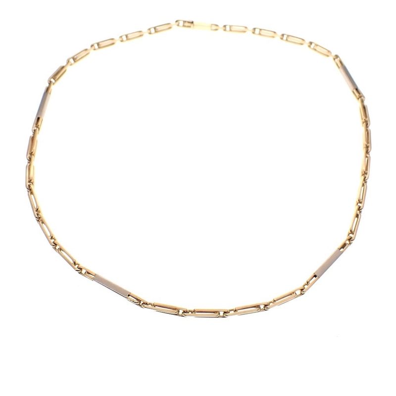 Image 7 of Two-tone gold fantasy link chain
