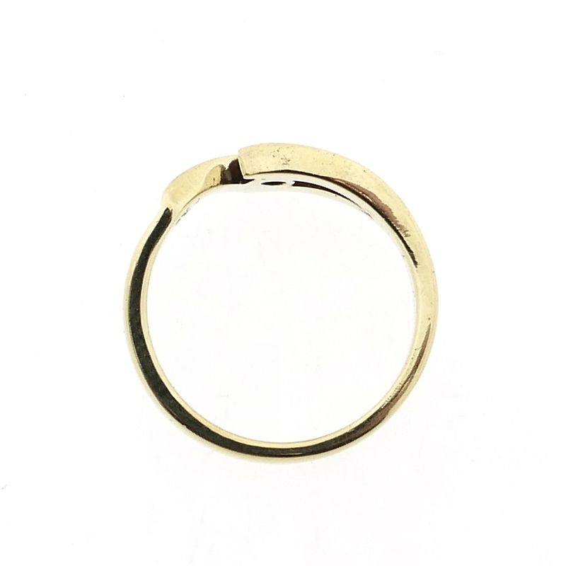 Image 5 of Gold Ring with Diamond; 0.12 ct.