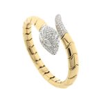 Image 2 of Leo Pizzo two-tone gold 'Serpentine' bracelet; Size XS