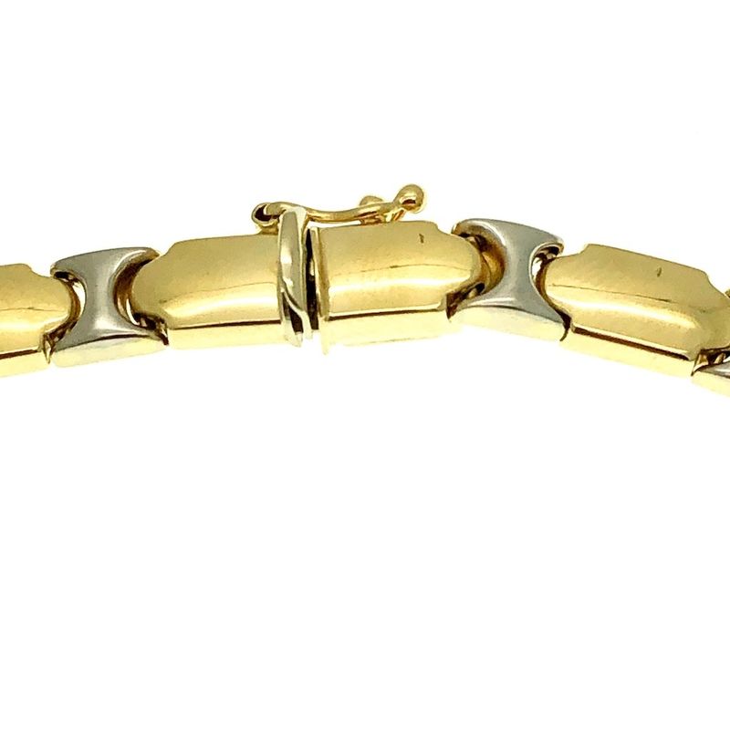 Image 3 of Two-tone gold fantasy link chain | 45 cm