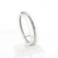 White gold bangle with 0.30 ct. diamonds | Ø 54.3 mm