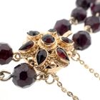 Image 6 of Antique garnet bracelet with gold decorative clasp