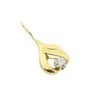 Image 6 of Gold minimalist pendant with zirconia