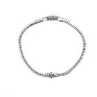 Image 9 of White gold herringbone link bracelet with 1.00 ct. diamonds.