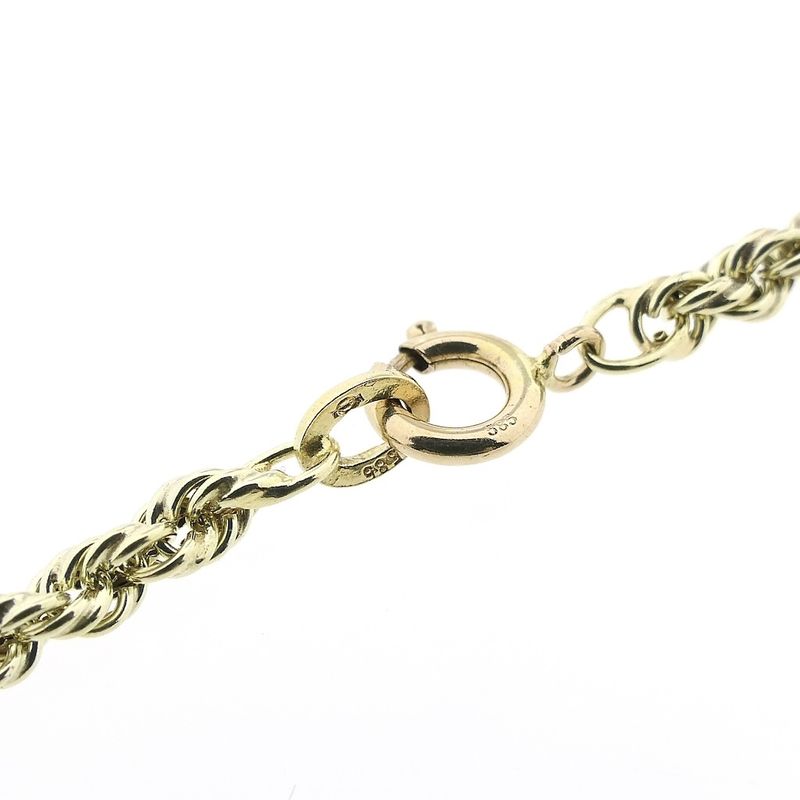 Image 2 of Gold twisted link necklace