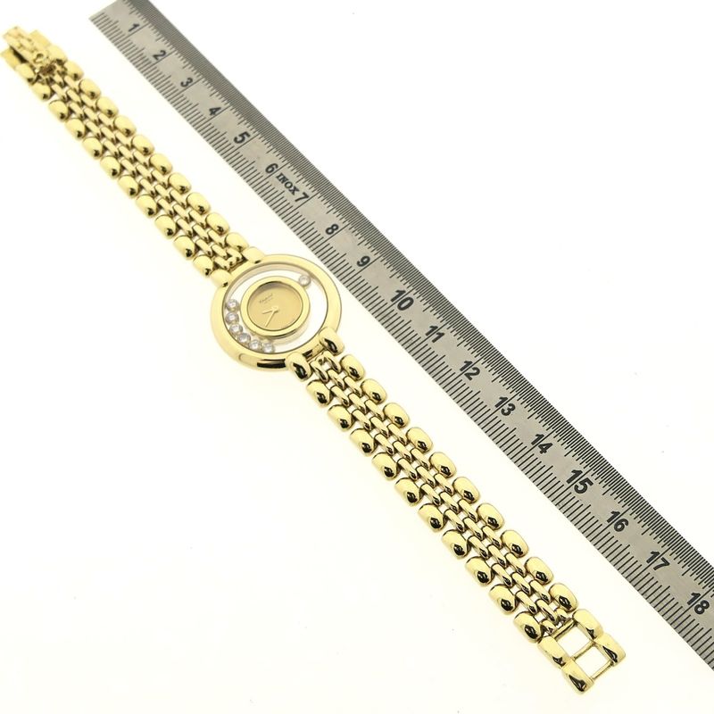 Image 18 of Chopard Happy Diamonds 4101 1; 18k gold women's watch with diamonds