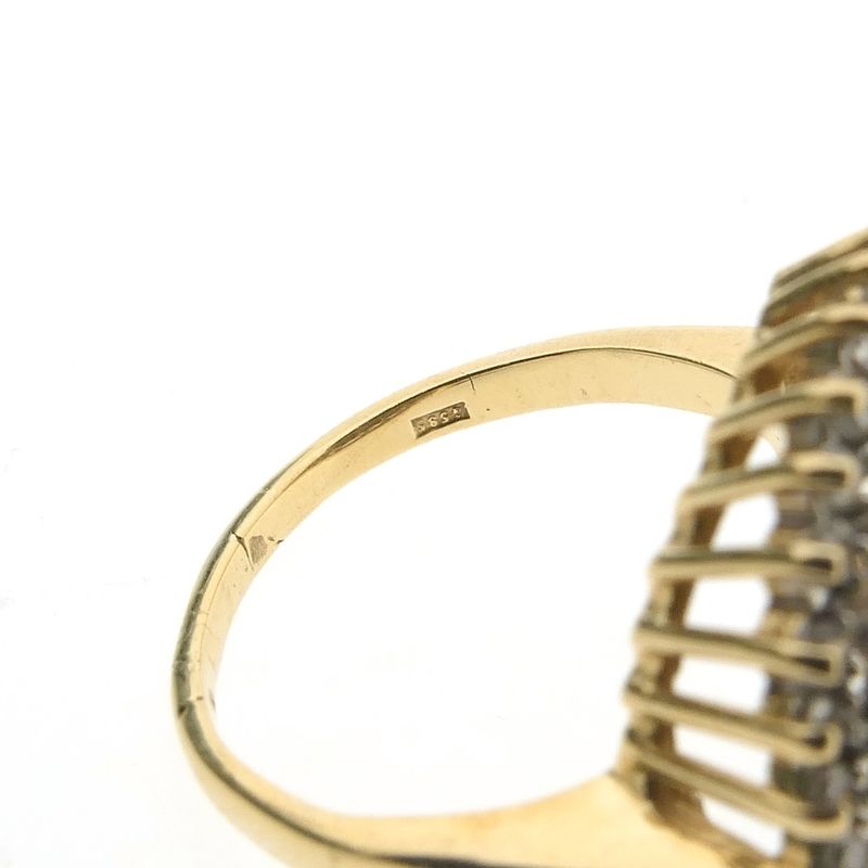 Image 8 of Gold cocktail ring with diamond | 0.335 ct.