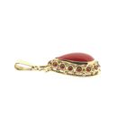 Image 3 of Antique gold pendant with blood coral