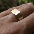 Image 10 of Two-tone gold men's signet ring