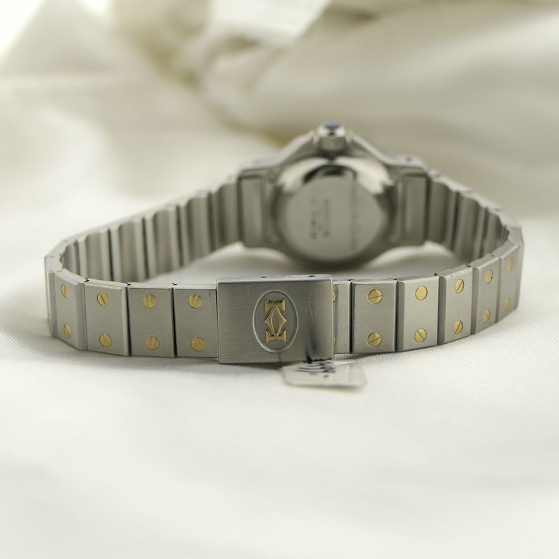 Image 9 of Cartier Santos Octagon Automatic; 18k gold/steel women's watch