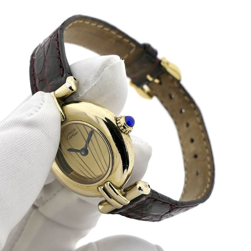 Image 8 of Cartier Colisee Vermeil 590002; Ladies watch