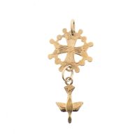 Gold pendant | Huguenot Cross