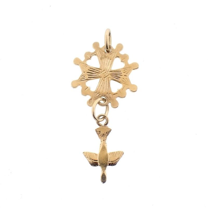 Image 1 of Gold pendant | Huguenot Cross