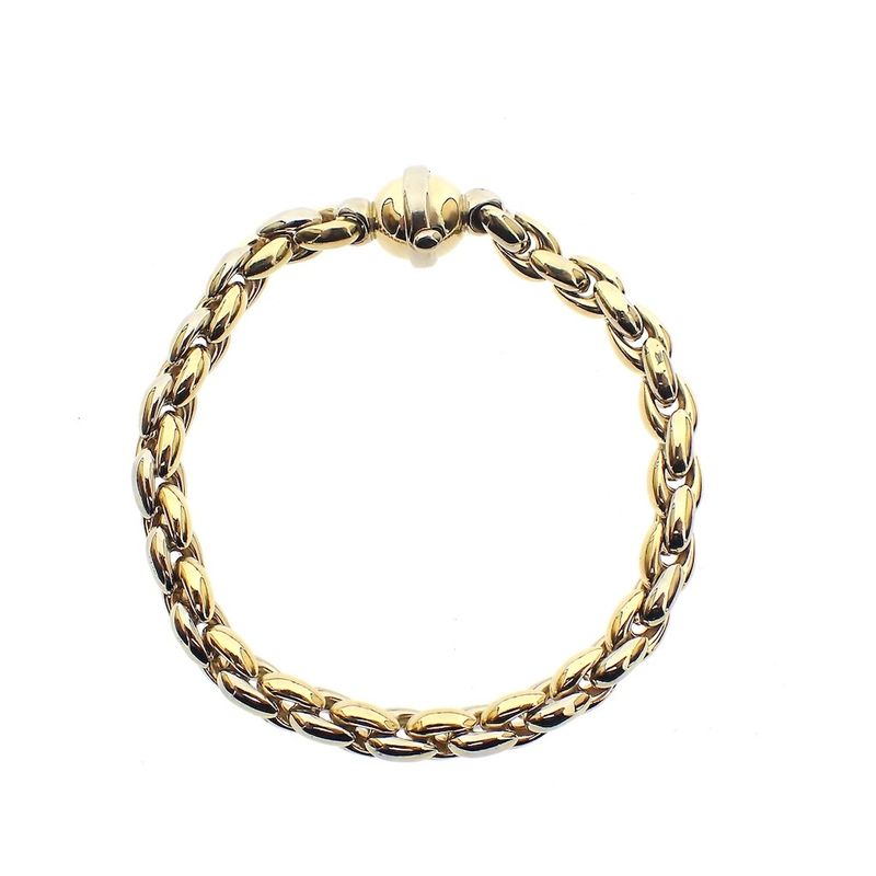 Image 1 of 18-karat fantasy link bracelet | 19 cm