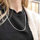 Image 5 of Silver basic gourmet link chain | 60 cm