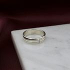 Image 2 of 9 carat ring with diamonds; 0.075 ct.