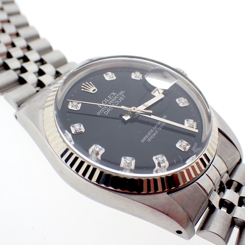 Image 2 of Rolex Datejust; Watch with diamonds