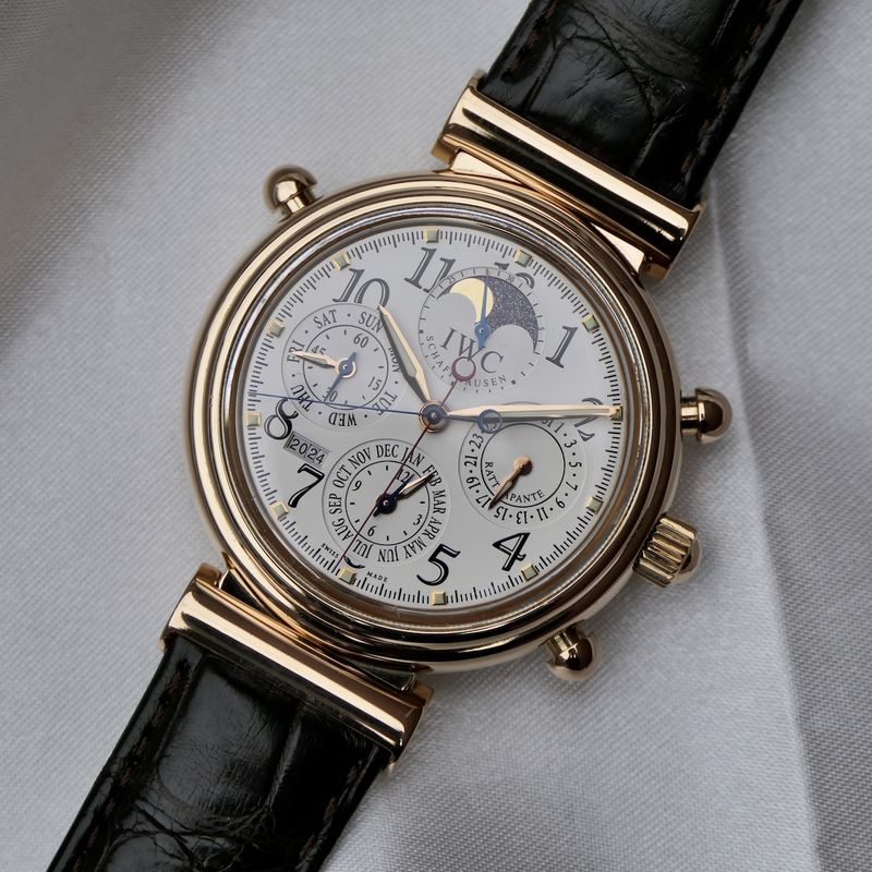Image 7 of IWC Da Vinci Perpetual Calendar Rattrapante Chronograph IW3754-003; 18k rose gold men's watch