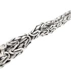 Image 3 of 18-karat white gold king's chain; Byzantine link | 103 cm