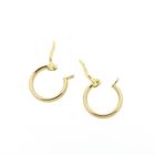 Image 6 of Gold textured earrings | Ø 13.5 mm