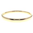 Image 3 of Gold smooth slave bracelet | Ø 59 mm