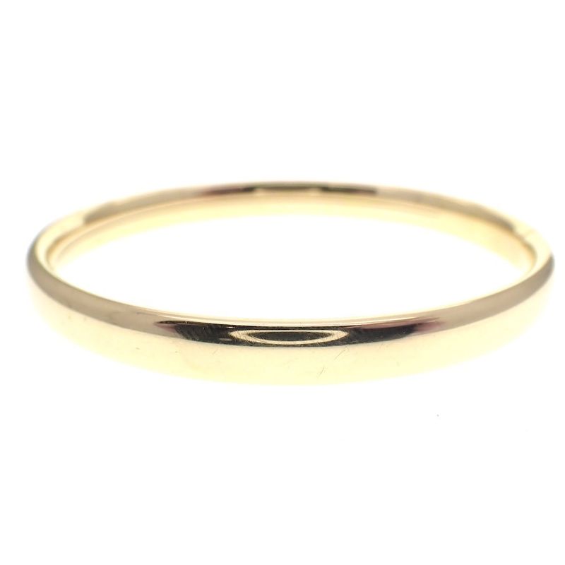 Image 3 of Gold smooth slave bracelet | Ø 59 mm