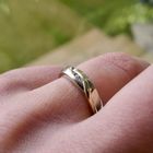 Image 11 of Two-tone gold ring with diamond | 0.015 ct.